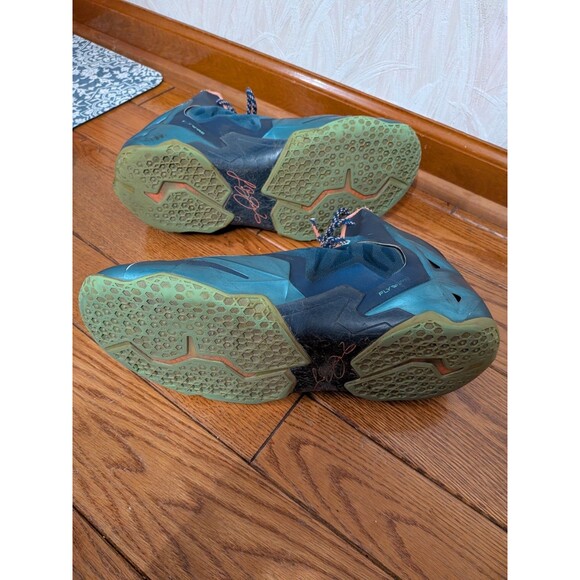 2013 Nike Lebron 11 XI Akron Vs Miami Men’s Basketball Shoes 616175-400 SZ 13 - Picture 7 of 9